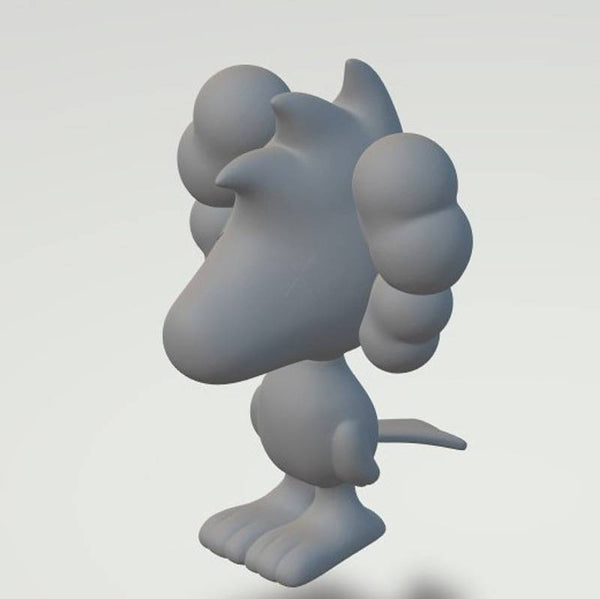 Model of the carton figure Woodstock   from 3dclever  25mm high 00 Gauge