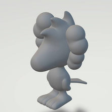 Model of the carton figure Woodstock   from 3dclever  25mm high 00 Gauge