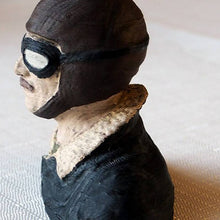 WW1 Bi-Plane Pilot 145mm high 150mm wide 30mm deep