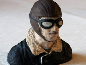 WW1 Bi-Plane Pilot 145mm high 150mm wide 30mm deep