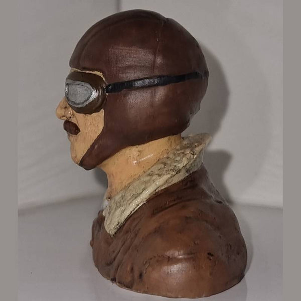 Highly-detailed Model Figure of a Bi-Plane Pilot 35 mm high from 3Dclever Scale 1:18